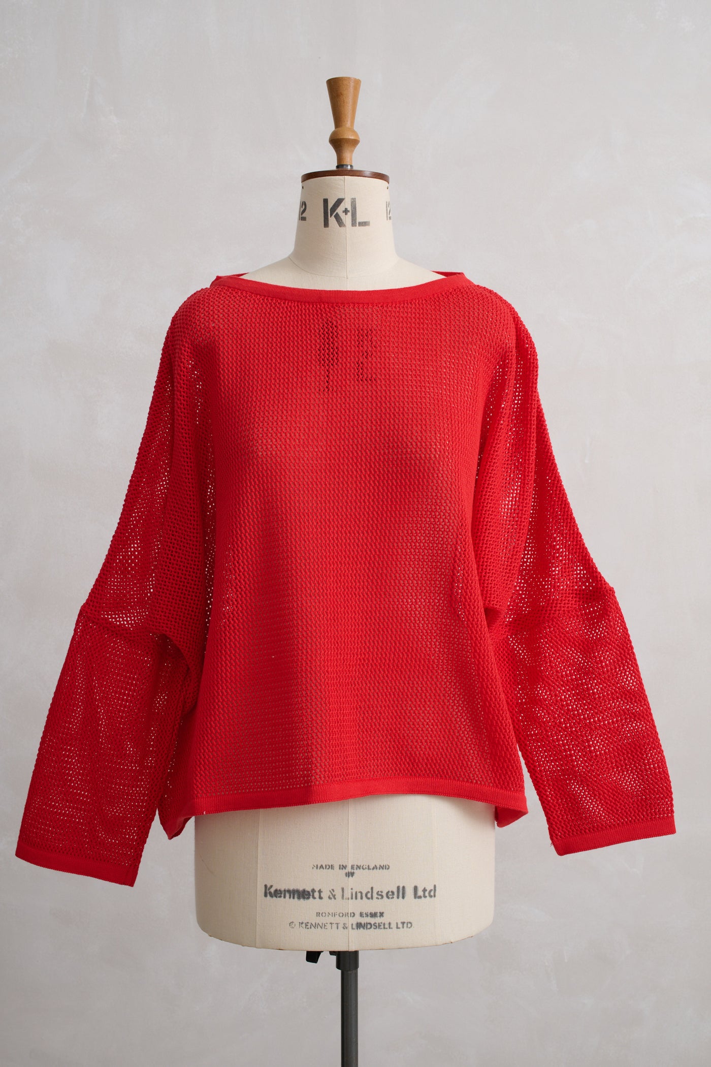 Vale and Ward - Cora knit top. Red