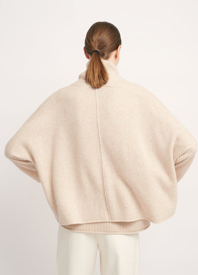 Cashmerism - Cashmere Blend Cropped Icon Coat. TAN.