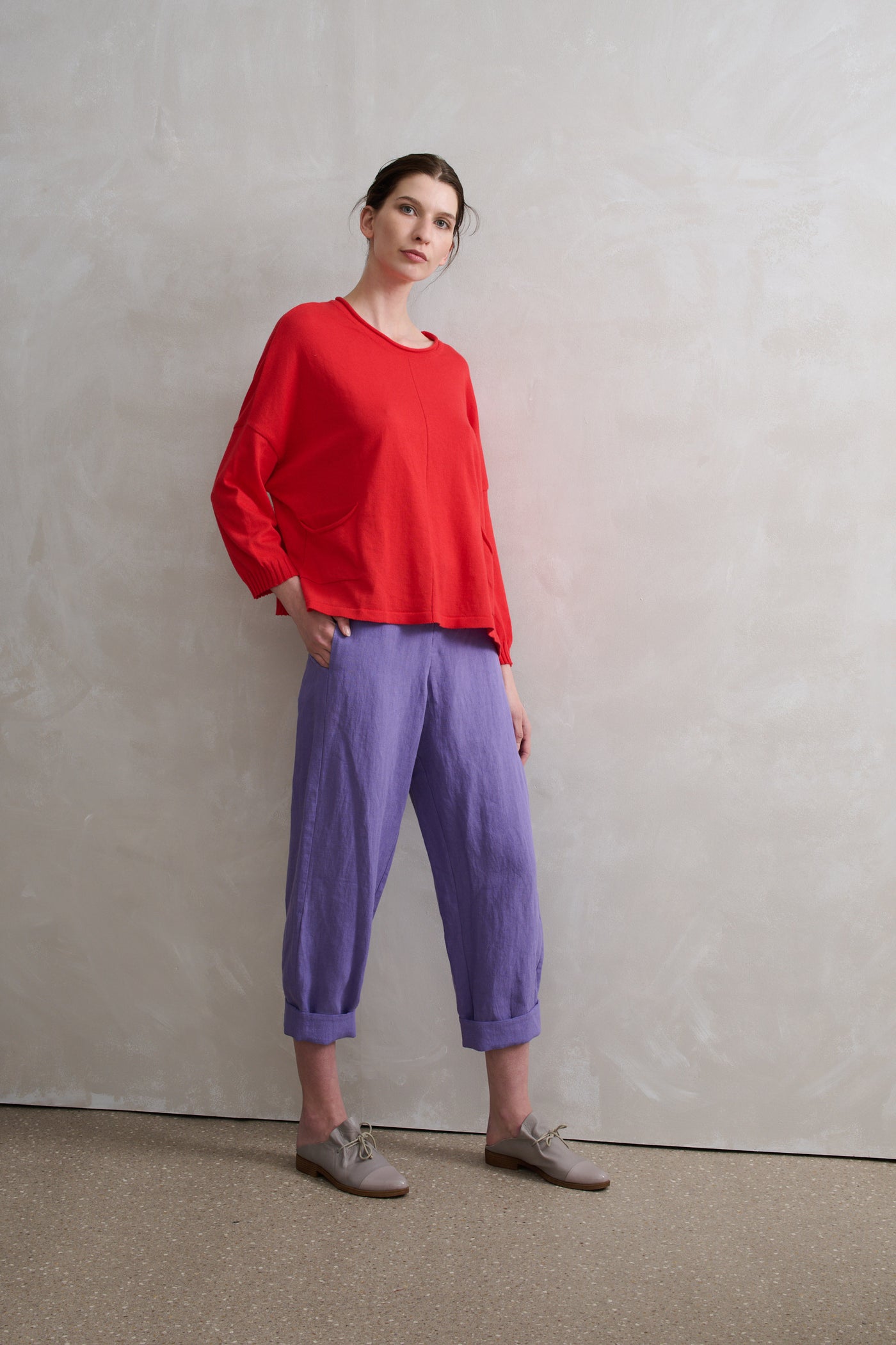 VALE and WARD - Ainsley pant. Lilac.