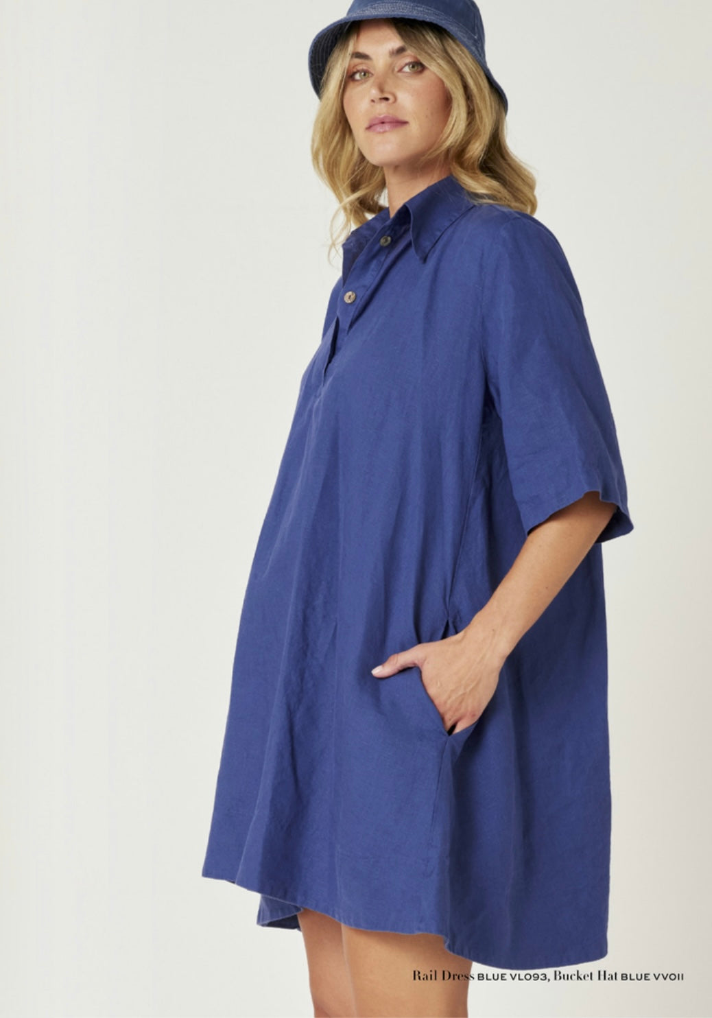 Valia - Rail dress. Blue.