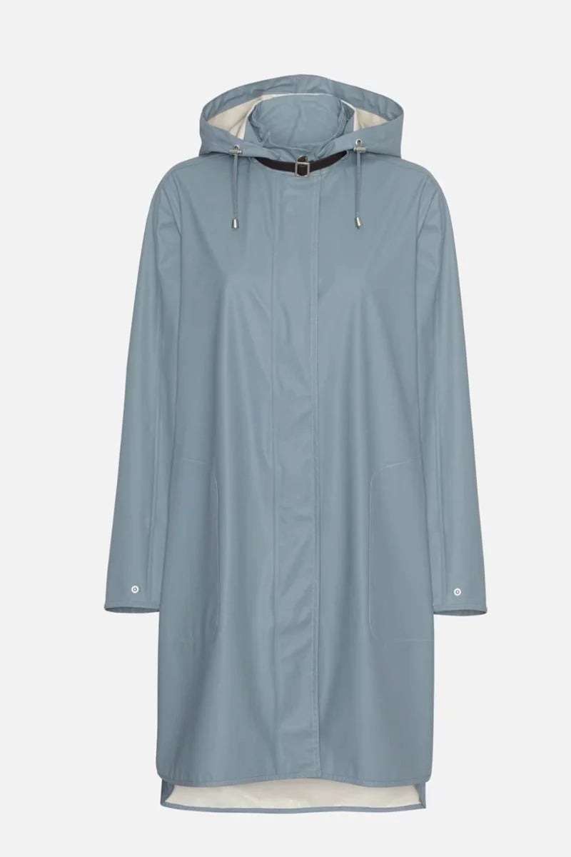 Ilse Jacobsen - detachable hood Raincoat. Cloud