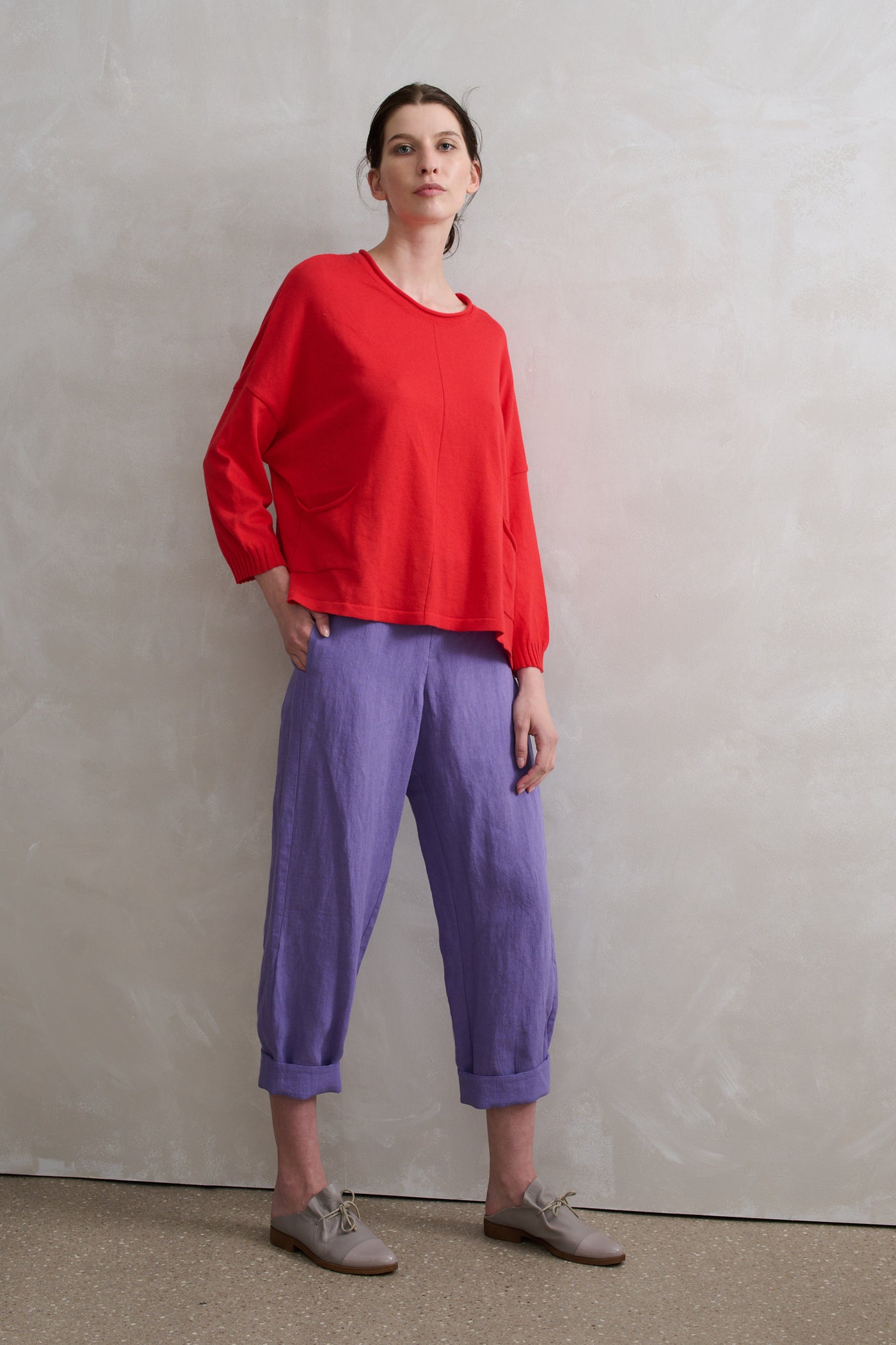 VALE and WARD - Ainsley pant. Lilac.