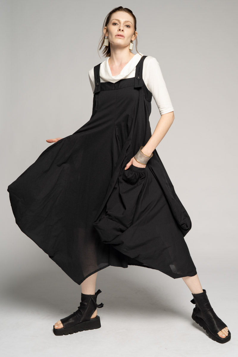 dogstar - Crossroads Pinafore. Black.