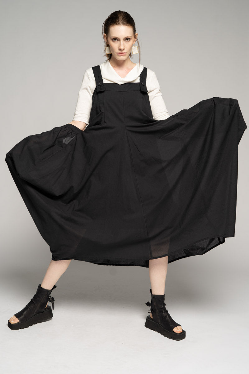 dogstar - Crossroads Pinafore. Black.